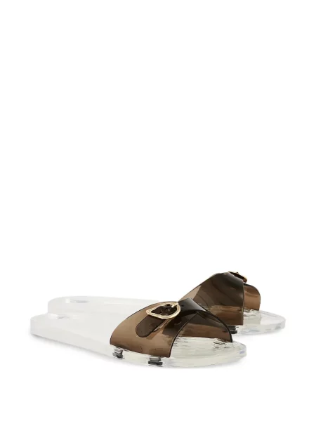 Papuci Ancient Greek Sandals cu cataramă alb
