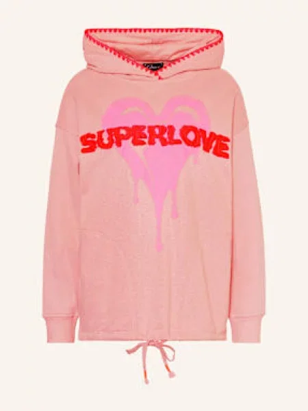 Grace Oversized Mikina S Kapucí růžová