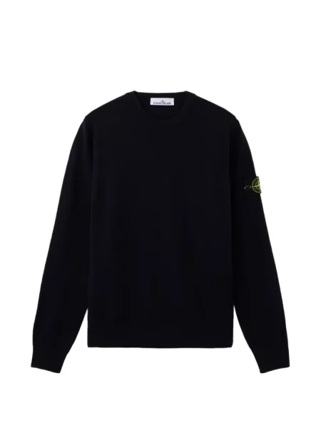 Megztinis Stone Island apvaliu kaklu akmenys mėlyna