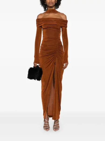 Maxi rochie maxi Atu Body Couture de costum maro