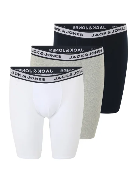 JACK & JONES Boksarice JACSOLID mornarska / pegasto siva bela