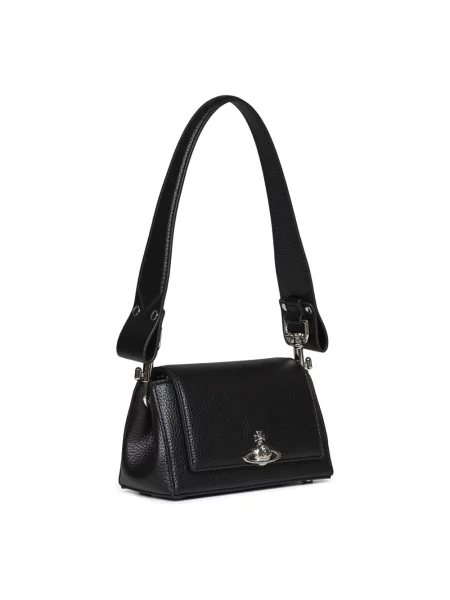 Torebka Vivienne Westwood z logo czarna