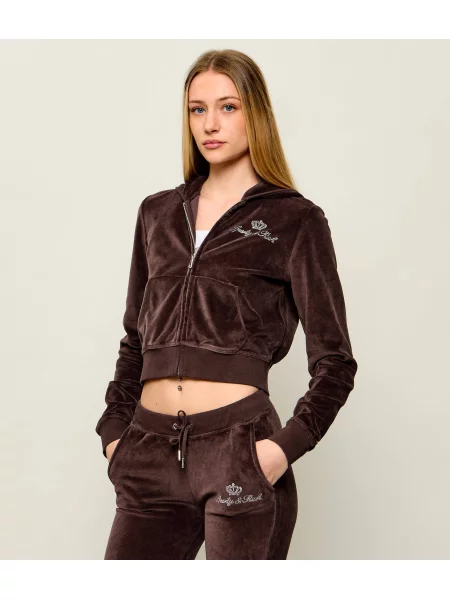 Sporty&Rich Pulóver Sporty $ Rich x Juicy Couture Emmyla | Cropped Fit barna