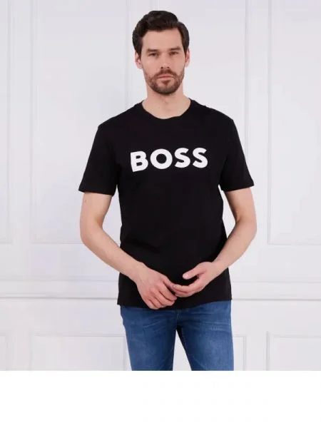 BOSS ORANGE Tricou negru