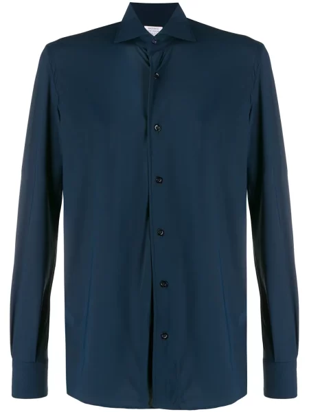 Kołnierzykowy koszula Mazzarelli niebieska