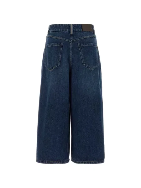 Decupat pantaloni Brunello Cucinelli albastru