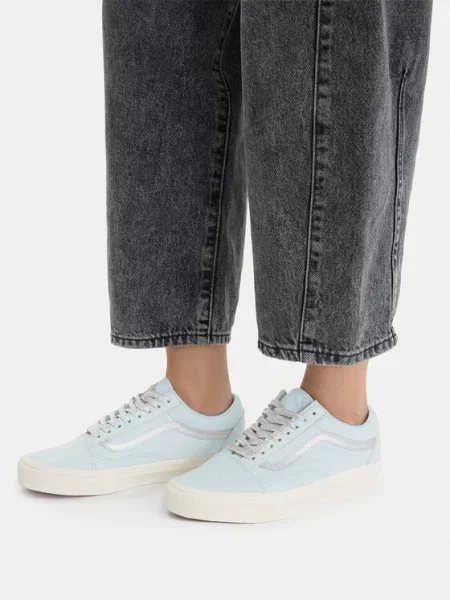 VANS Sportbačiai be auliuko Old Skool pastelinė / sidabrinė mėlyna