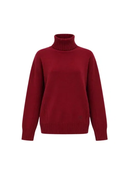 Sweter z golfem Liu Jo do golfa czerwony
