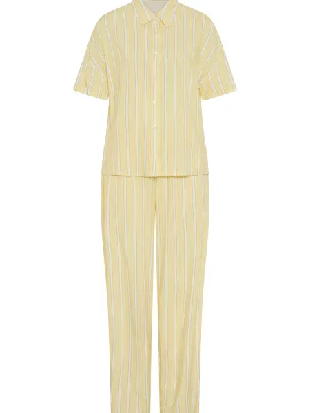 LSCN by LASCANA Pijama deschis galben