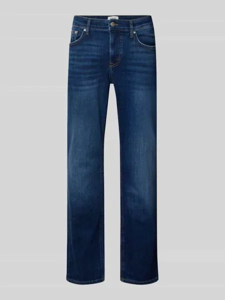 Jeansy o kroju straight fit w 5 kieszeni model Mitch' Joop! Jeans niebieskie