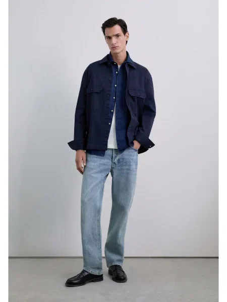 Scalpers Košile Foster džínovina modrá