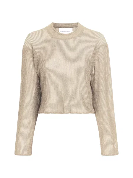 Sweter Calvin Klein beżowy