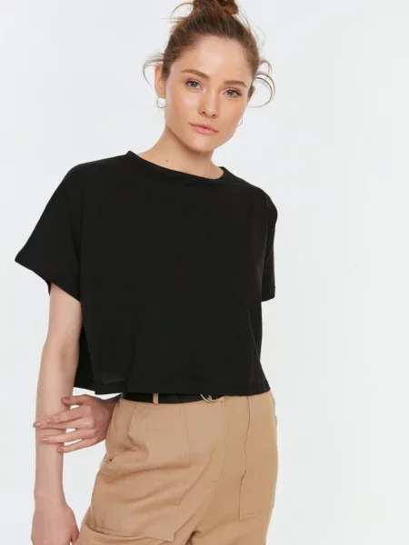 Trendyol Футболка чорний