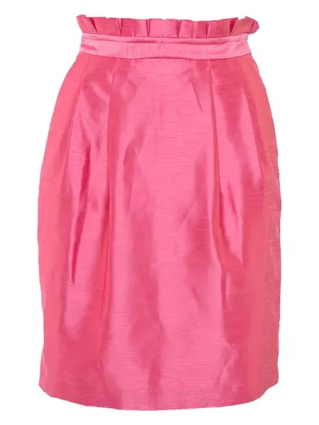 Fusta plisata Alice + Olivia până la genunchi roz