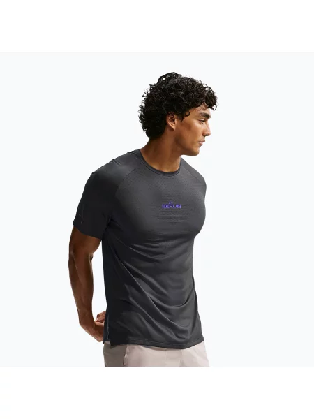 Tricou de alergare pentru bărbați Nike Stride anthracite