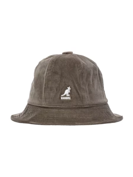 Welurowy kapelusz Kangol casual beżowy