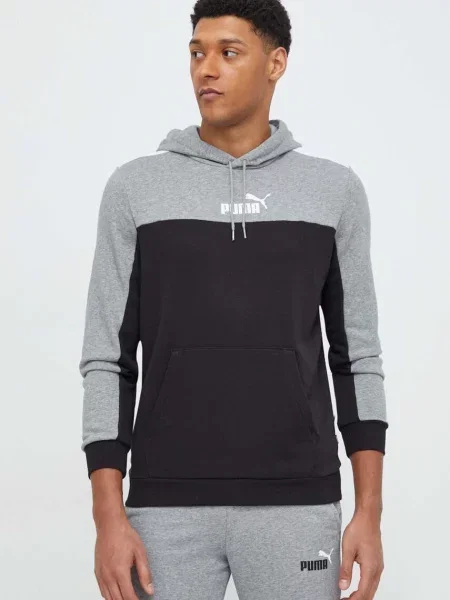 Bluza treningowa Puma ESS+ Block Hoodie TR czarna