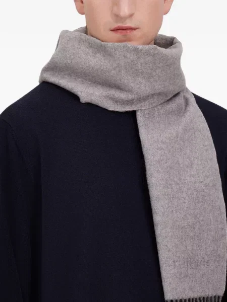 Fular Herno cu franjuri gri