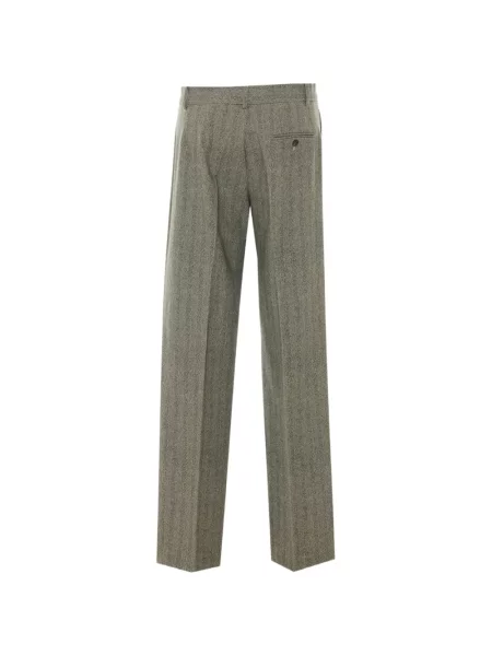 Pantaloni Circolo 1901 cu model herringbone gri