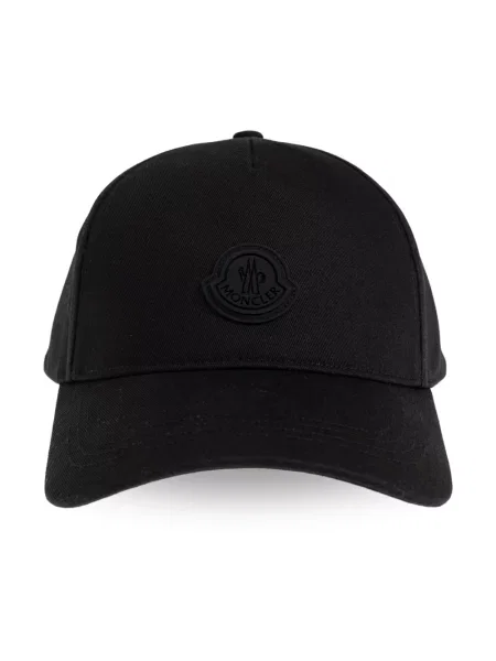 Czapka z daszkiem Moncler czarna