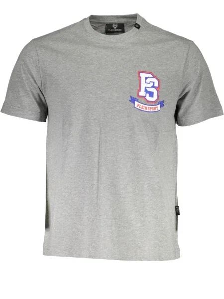 Krátké tričko Plein Sport s krátkými rukávy šedé