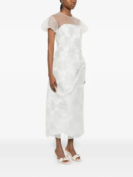 Rochie midi Simone Rocha albastru