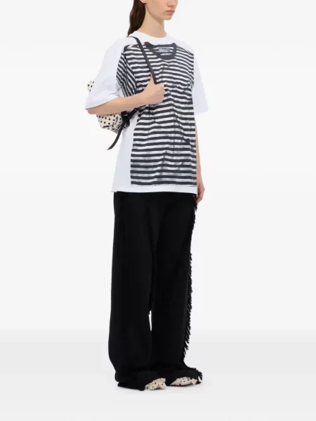 Tricou Msgm cu imagine alb