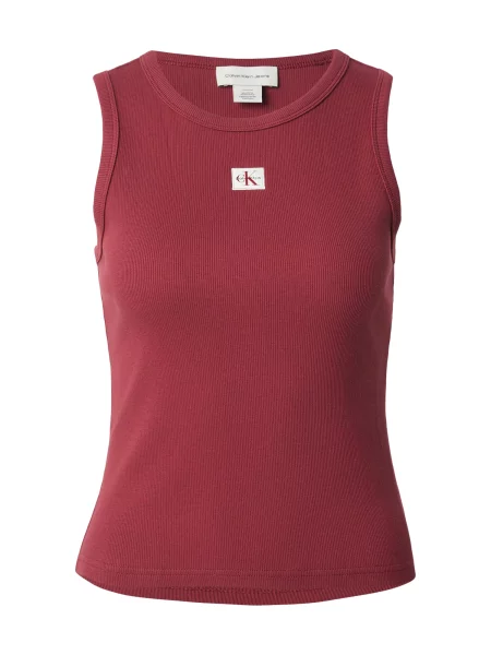 Calvin Klein Jeans Top bordeaux roșu