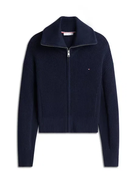 TOMMY HILFIGER Πλεκτή ζακέτα ναυτικό μπλε