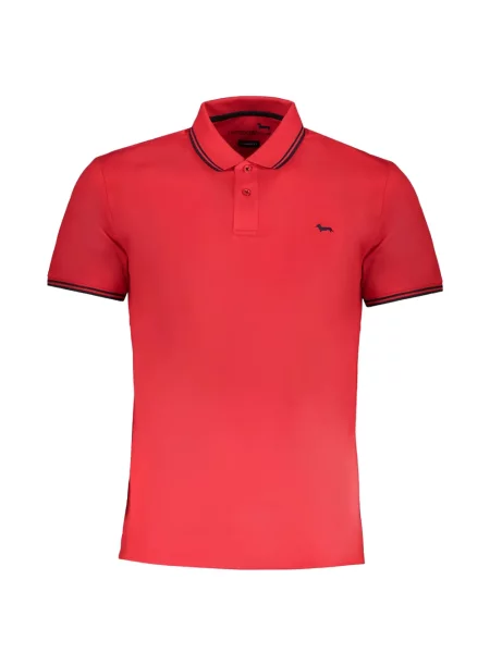 Tricou polo Harmont & Blaine cu broderie roșu