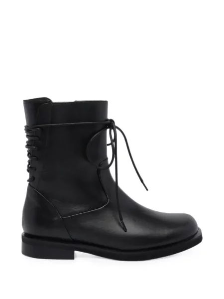 Botine Poeve cu șireturi din dantelă negru