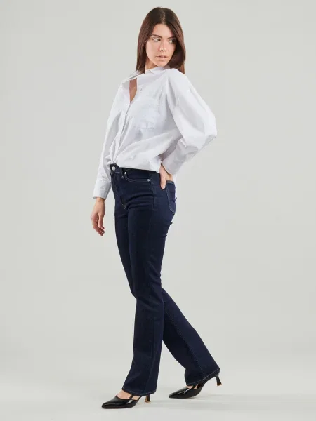 Klasszikus denim ruha Calvin Klein Jeans kék
