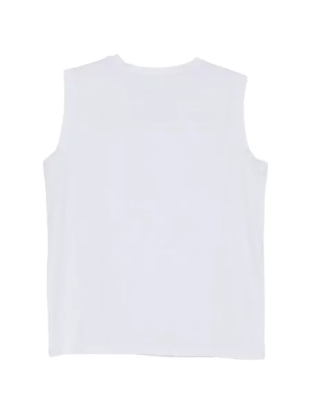 Tricou P.a.r.o.s.h. fără mâneci alb