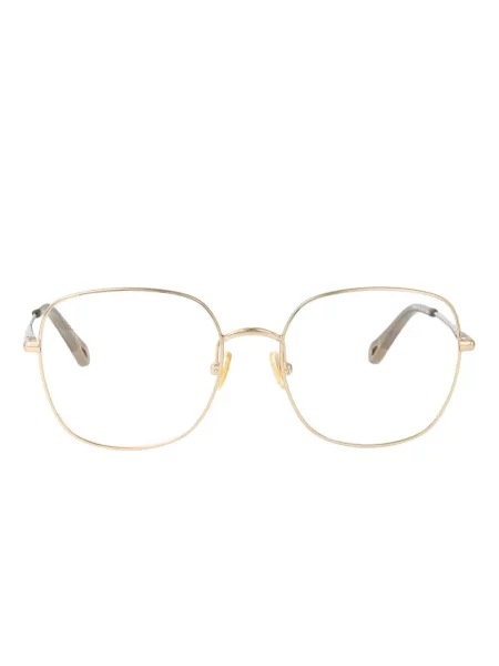 Ochelari de soare Chloé Eyewear cu imprimeu geometric auriu
