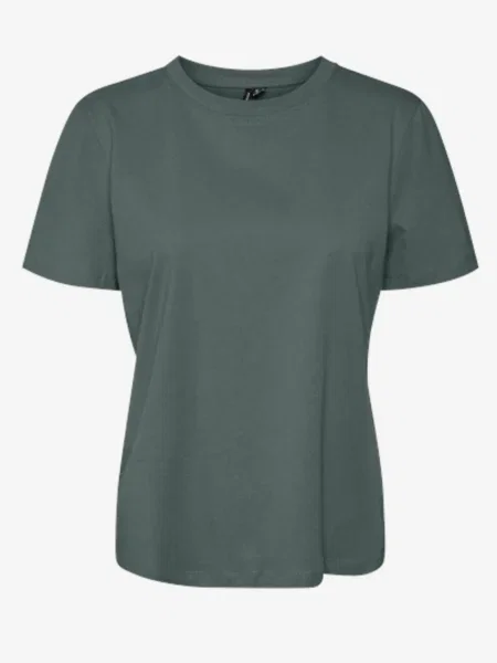 VERO MODA Tričko PAULINA jedľová zelená