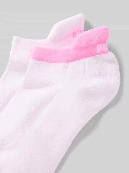 Skarpety do sneakersów z logo w Zestaw 2 szt. Puma białe