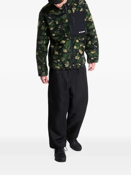 Geacă Columbia Sportswear din fleece verde