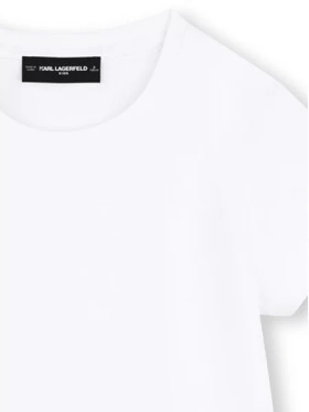 Každodenní šaty Karl Lagerfeld Kids bílé
