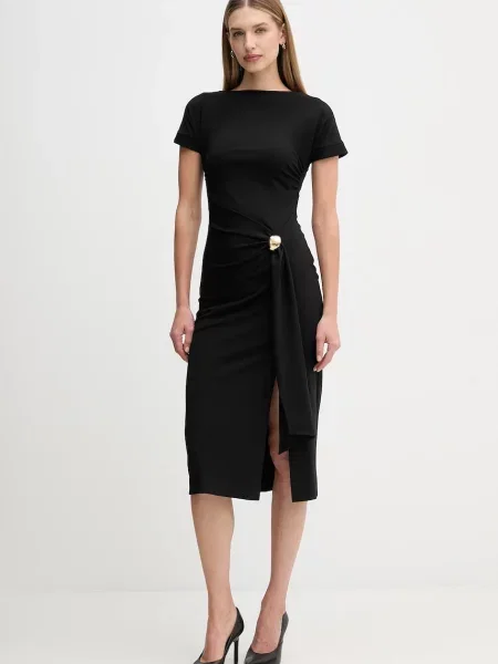 Sandro Ferrone rochie midi evazați negru