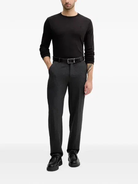 Lung tricou Joop! cu broderie negru