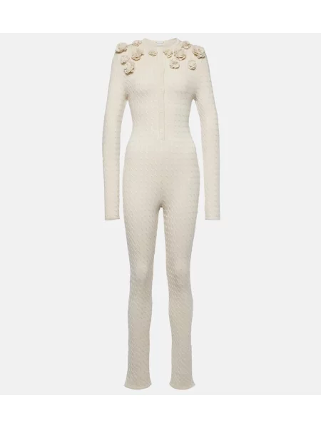 Jedwabny kombinezon Magda Butrym biały