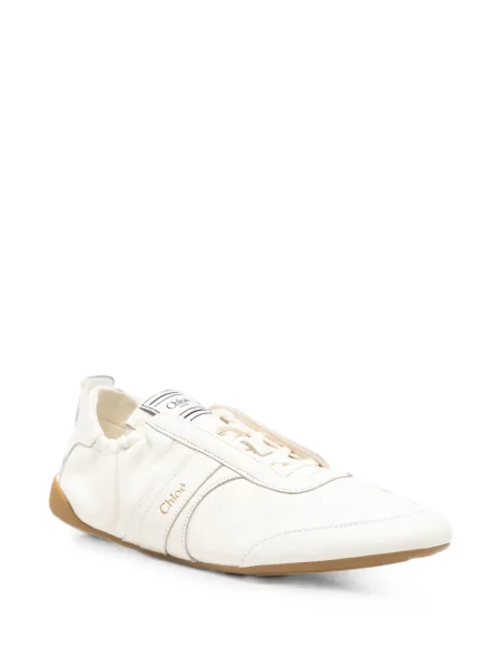 Sneakerși Chloé din piele alb