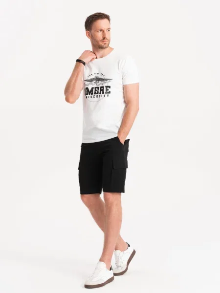 Šortky cargo Ombre čierna