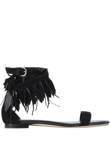 Sandale Tod's cu pene negru
