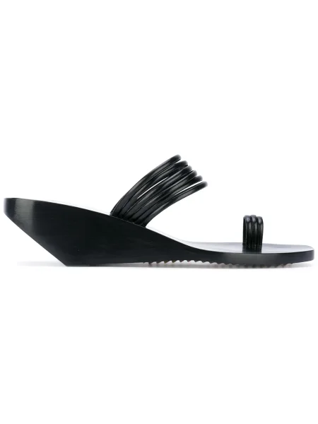Sandale Rick Owens cu imprimeu geometric negru