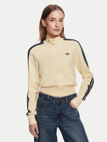 Πλεκτός τρέξιμο τοπ Adidas Originals κίτρινο