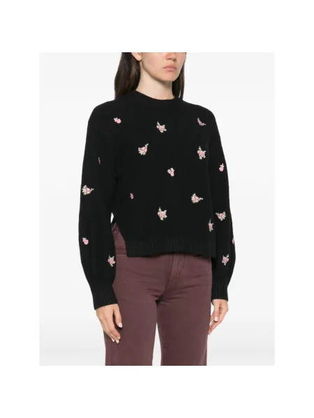 Sweter Twinset wełniany czarny