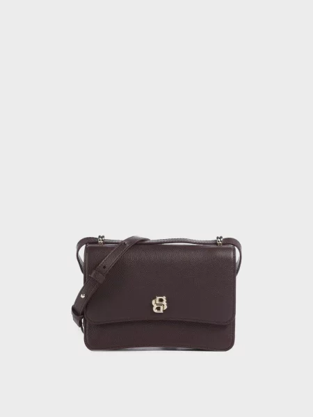 Кожаная сумка Boss коричневая