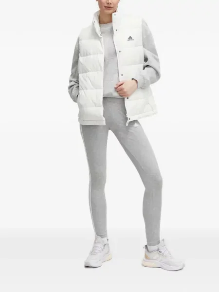 Pulover Adidas cu imagine lung alb