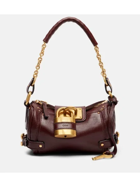 Geanta de piele Chloé din piele maro